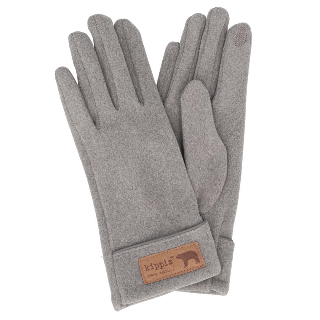キッピス 手袋 251-FTKP147 通販 kippis 5本指手袋 五本指手袋 グローブ スマホ対応 レディース フリース きれいめ おしゃれ かわいい ブランド 秋冬 防寒 冬 自転車 通勤 通学 女性用 女子 レディース手袋 GRAY ・