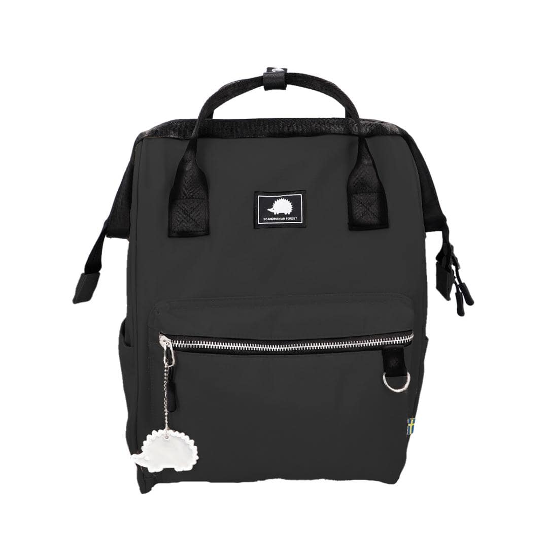 スカンジナビアンフォレスト リュック 251-KESF338 通販 リュックサック バックパック デイパック バッグ 撥水 ファスナー ポケット たくさん SCANDINAVIAN FOREST 無地 シンプル レディース メンズ 男女兼用 カジュアル ブラック ・