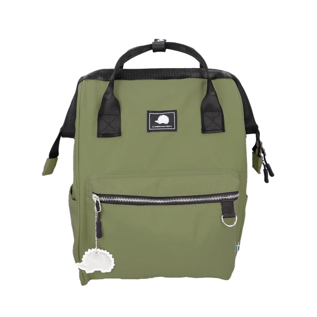 スカンジナビアンフォレスト リュック 251-KESF338 通販 リュックサック バックパック デイパック バッグ 撥水 ファスナー ポケット たくさん SCANDINAVIAN FOREST 無地 シンプル レディース メンズ 男女兼用 カジュアル アースグリーン ・