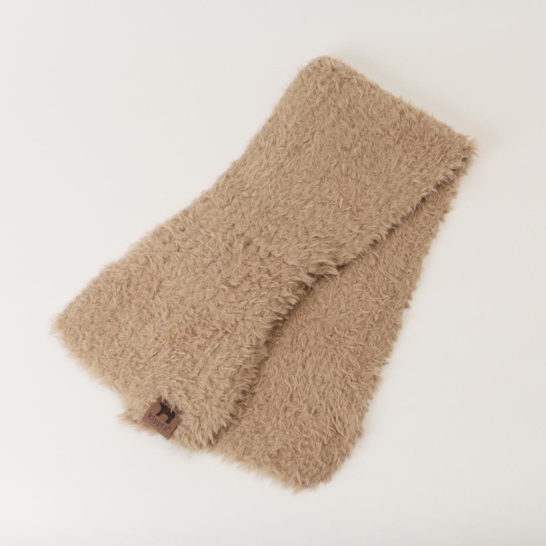 キッピス マフラー 251-TTKP886 通販 kippis ティペット えりまき 衿巻 襟巻き 首巻き 頚巻 フェイクファー レディース 小さめ おしゃれ 無地 シンプル ショート 防寒 秋冬 かわいい 通勤 通学 レディースマフラー BEIGE ・