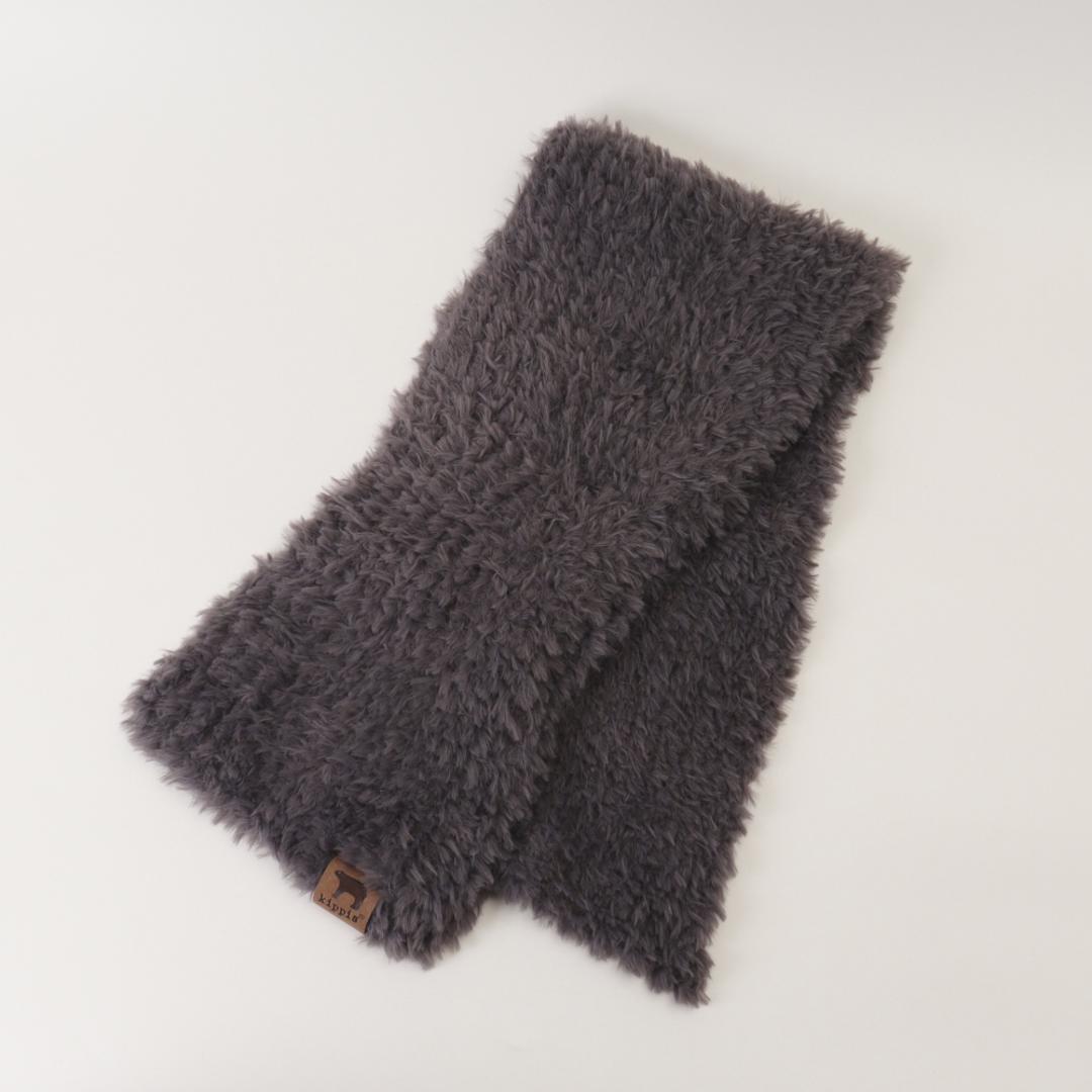 キッピス マフラー 251-TTKP886 通販 kippis ティペット えりまき 衿巻 襟巻き 首巻き 頚巻 フェイクファー レディース 小さめ おしゃれ 無地 シンプル ショート 防寒 秋冬 かわいい 通勤 通学 レディースマフラー GRAY ・