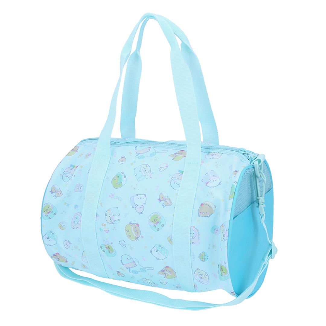 高波クリエイト プールバッグ 2WAY ロールボストン型 通販 プールバック ビーチバッグ ビーチバック ビニールバッグ ビニールバック ロールボストン ファスナー キャラクター 女の子 男の子 キッズ 子供 子ども こども かわいい 可愛い ビーチ プール すみっコぐらし ・
