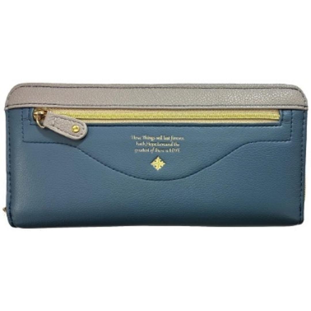 長財布 レディース 大容量 通販 財布 ロングウォレット 長さいふ なが財布 ラウンドファスナー 長サイフ ながさいふ ラウンド長財布 小銭入れ サイフ メンズ 多機能 合皮 合成皮革 使いやすい 小銭が見やすい フェイクレザー 仕分け 大きい 大きめ おしゃれ スノークBL ・