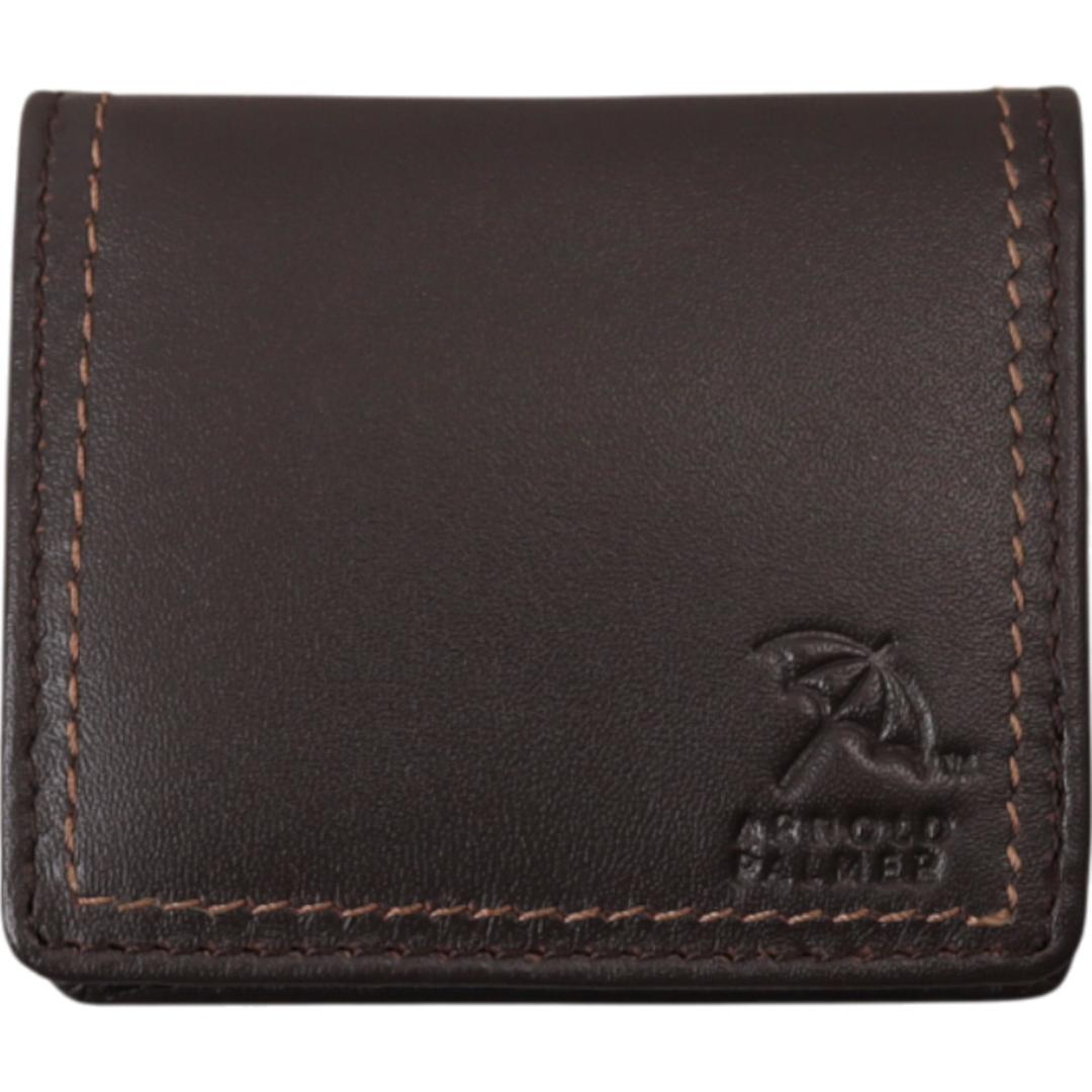 アーノルドパーマー 財布 ArnoldPalmer 4AP3654 通販 コインケース 小銭入れ ボックス型小銭入れ BOX型小銭入れ さいふ サイフ お財布 メンズ ブランド シンプル 男性 紳士 軽量 軽い 通勤 羊革 シープスキン メンズコインケース BROWN ・