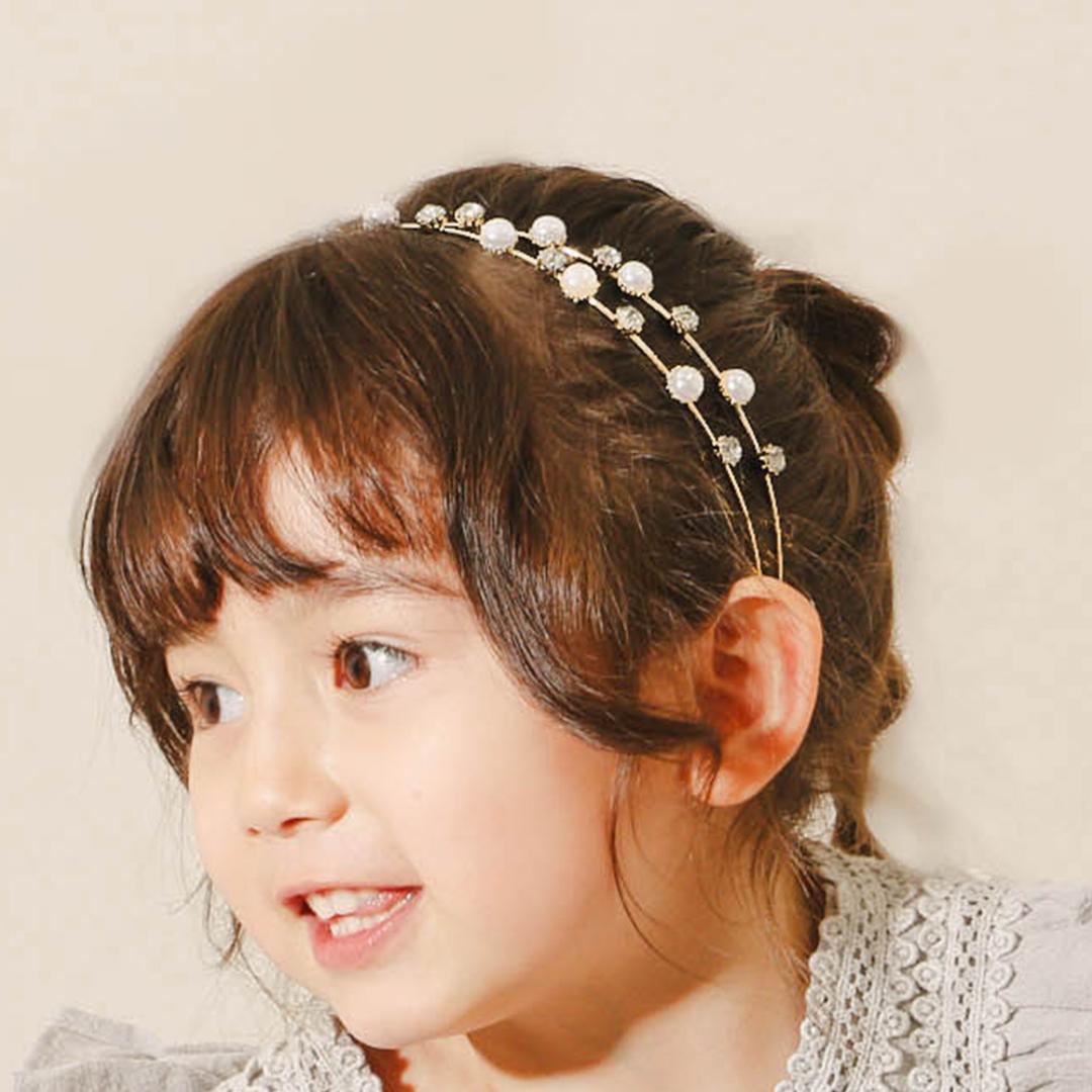 RORA カチューシャ 細め 通販 ローラ イザベラ ヘッドドレス ヘアアクセサリー 髪飾り キッズ 子供 子ども こども 女の子 女子 キラキラ パール フォーマル おしゃれ かわいい 入園式 卒園式 入学式 卒業式 発表会 結婚式 キッズファッション ゴールド ・