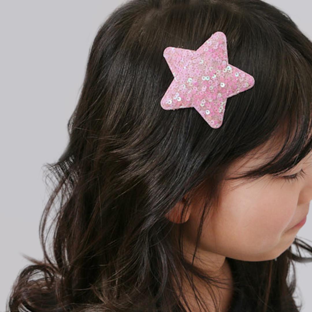 RORA パッチン留め 通販 ローラ ミリー パッチンピン パッチンどめ 大きい 大きめ ヘアアクセサリー 髪飾り 髪留め キッズ 子供 子ども こども 女の子 女子 星型 かわいい おしゃれ 入園式 卒園式 入学式 卒業式 発表会 結婚式 キッズファッション ピンク ・