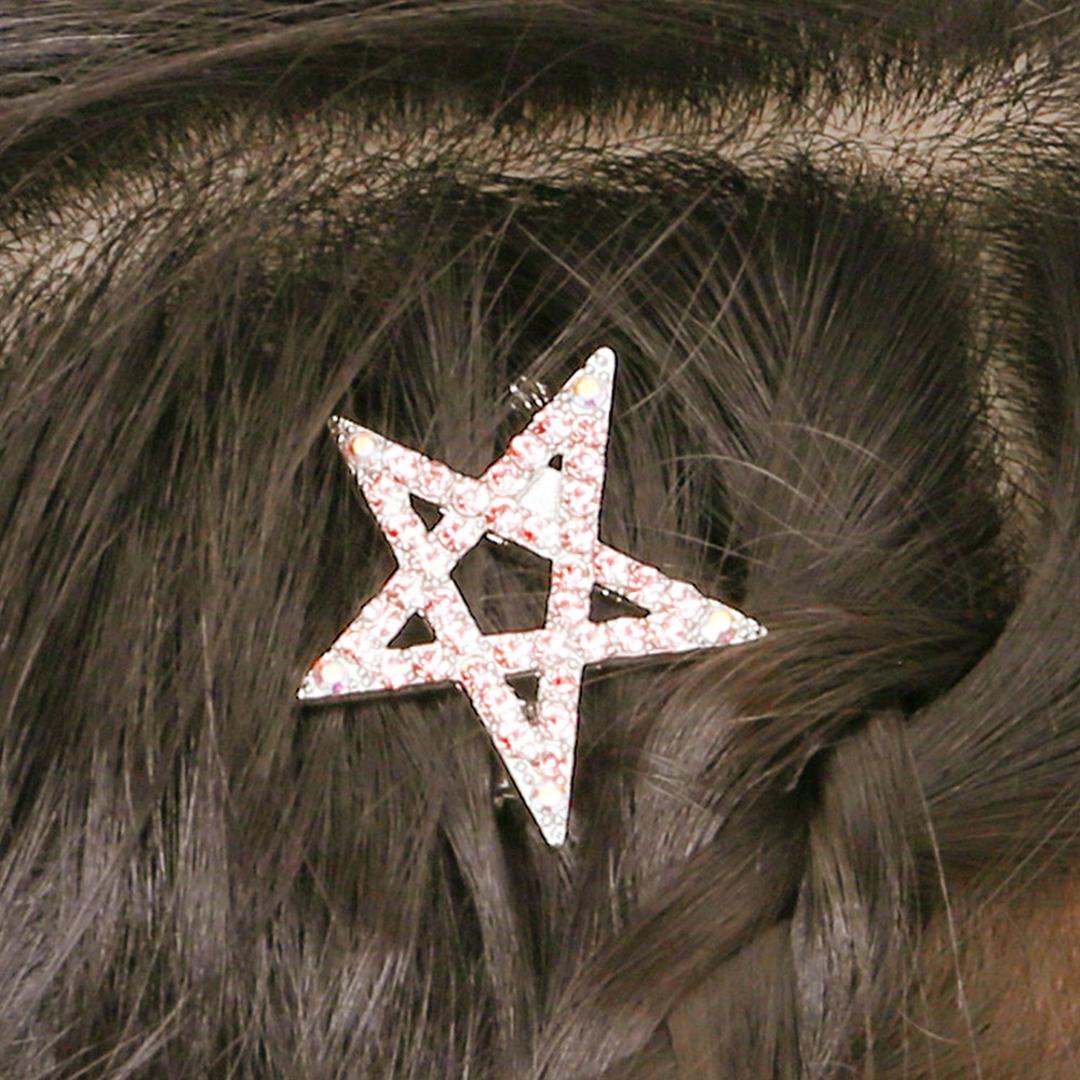 RORA ヘアクリップ 通販 ローラ ティリー ヘアークリップ ヘアピン ヘアアクセサリー 髪飾り キッズ 子供 子ども こども 星型 ミニ 小さめ カジュアル かわいい おしゃれ 女の子 女子 入園式 卒園式 入学式 卒業式 発表会 結婚式 キッズファッション ピンク ・