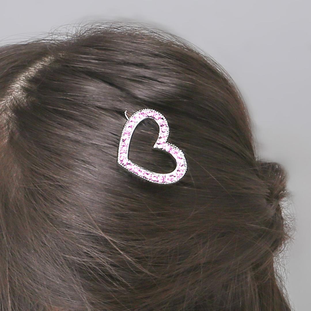 RORA ヘアクリップ 通販 ローラ サマー ヘアークリップ ヘアピン ヘアアクセサリー 髪飾り キッズ 子供 子ども こども ハート ミニ 小さめ カジュアル かわいい おしゃれ 女の子 女子 入園式 卒園式 入学式 卒業式 発表会 結婚式 キッズファッション ピンク ・