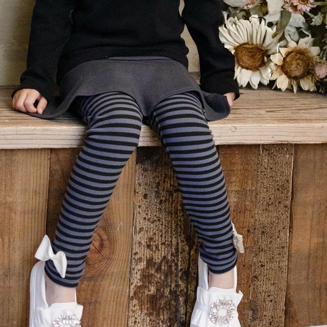 Rora 子供服 スカート 通販 スカッツ カエデ リボンボーダースカッツ スカートパンツ フレアスカート ミニスカート キッズ 女の子 女子 カジュアル シンプル お出かけ かわいい オシャレ 可愛い おしゃれ ボトムス 子ども服 キッズファッション グレー 110cm