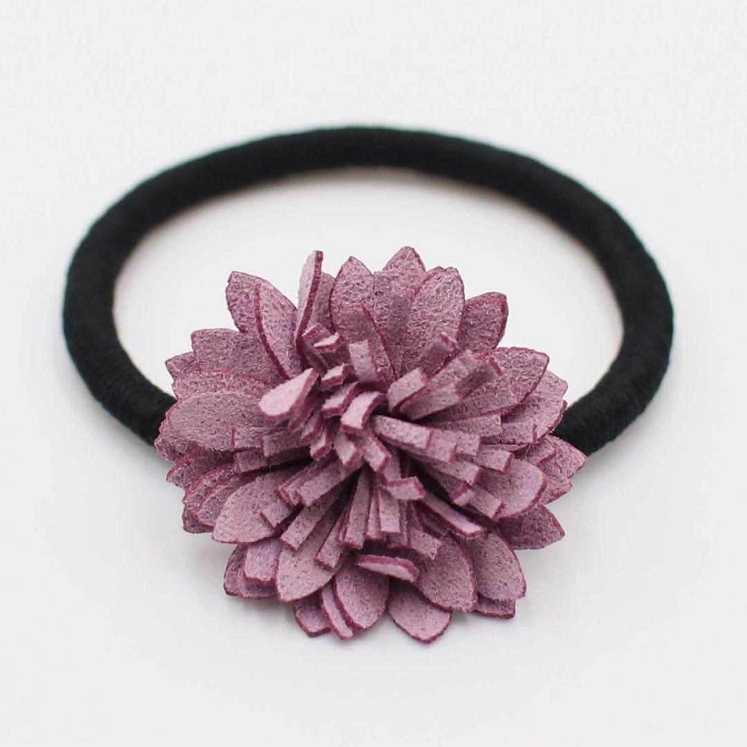 Rora ヘアゴム キッズ おしゃれ 通販 お花 フラワー 48202102 ベラお花モチーフヘアゴム 小さめ 女の子 大人っぽい 卒園式 入学式 卒業式 結婚式 発表会 かわいい オシャレ 可愛い ヘアアレンジ ヘアーアクセサリー ヘアアクセサリー キッズファッション パープル フリー