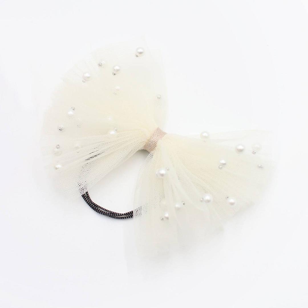 リボン 大きめ ヘアゴム キッズ 通販 ヘア ゴム 髪飾り 子供 子ども 子供用 女の子 卒園式 入学式 卒業式 ピアノ発表会 おしゃれ かわいい 結婚式 キラキラ パール フォーマル ヘアアレンジ ヘアーアクセサリー ヘアアクセサリー キッズファッション クリーム FREE