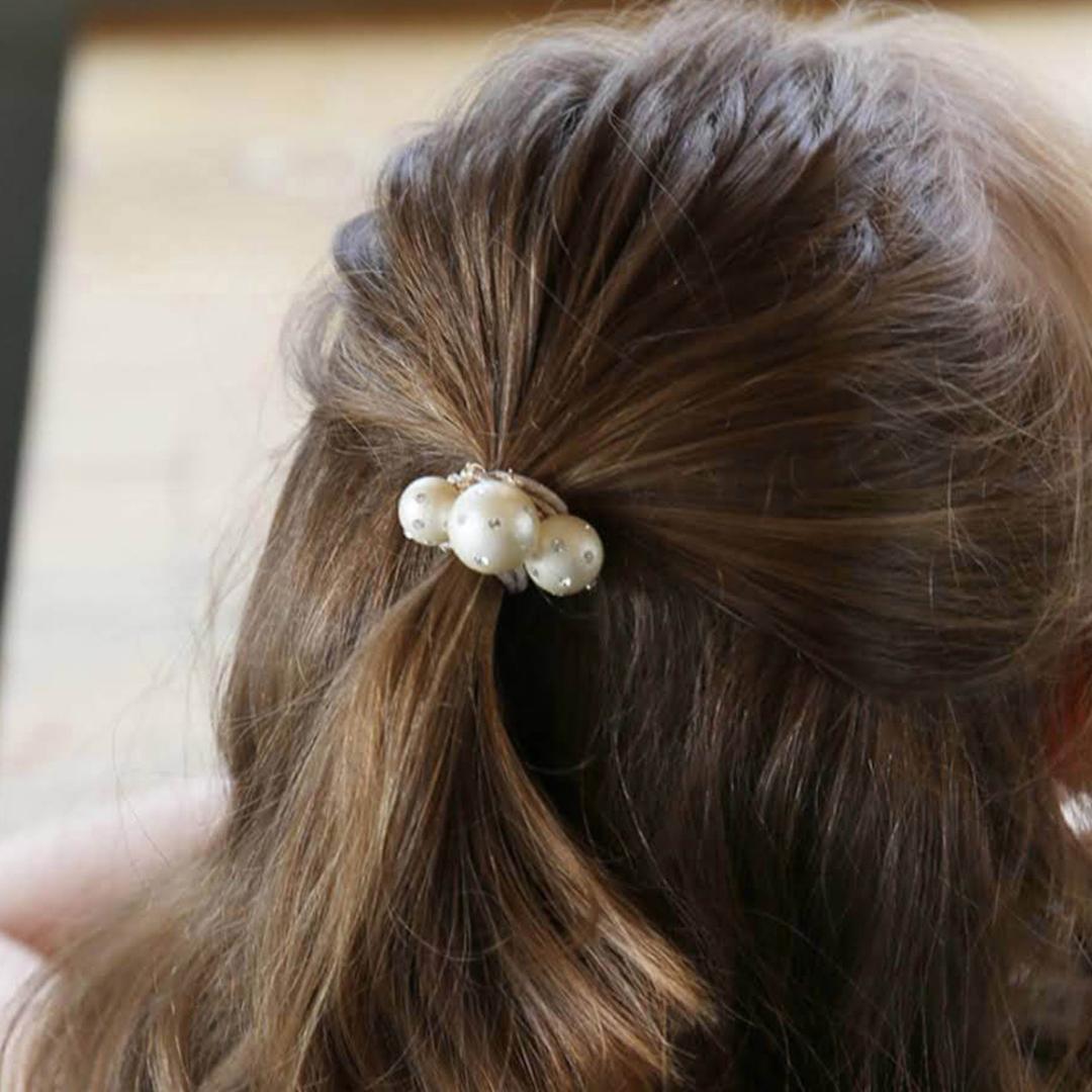 Rora ヘアゴム キッズ 通販 ゴールディ 髪ゴム 髪飾り 髪留め ボール ボンボン ゴールド 女の子 子供 子ども こども おしゃれ かわいい フォーマル カジュアル 入園式 卒園式 入学式 卒業式 結婚式 パーティー ヘアアレンジ ヘアアクセサリー ゴールド フリー