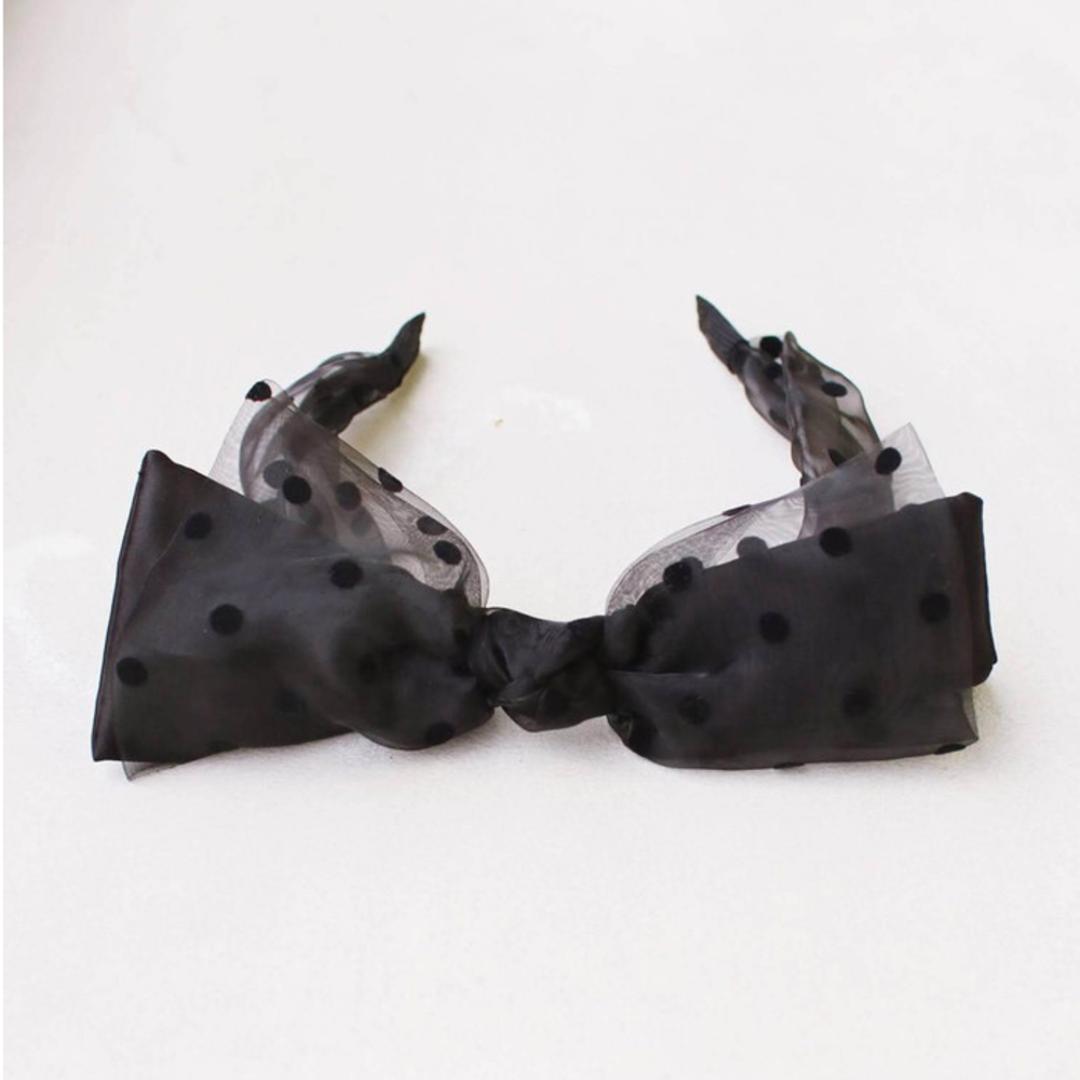 Rora カチューシャ キッズ 通販 かおり リボンカチューシャ ヘッドドレス 髪飾り リボン サテン オーガンジー 幅広 太め フォーマル 女の子 子供 子ども こども 結婚式 パーティー 大人っぽい 七五三 ハロウィン かわいい おしゃれ ヘアアクセサリー ブラック フリー