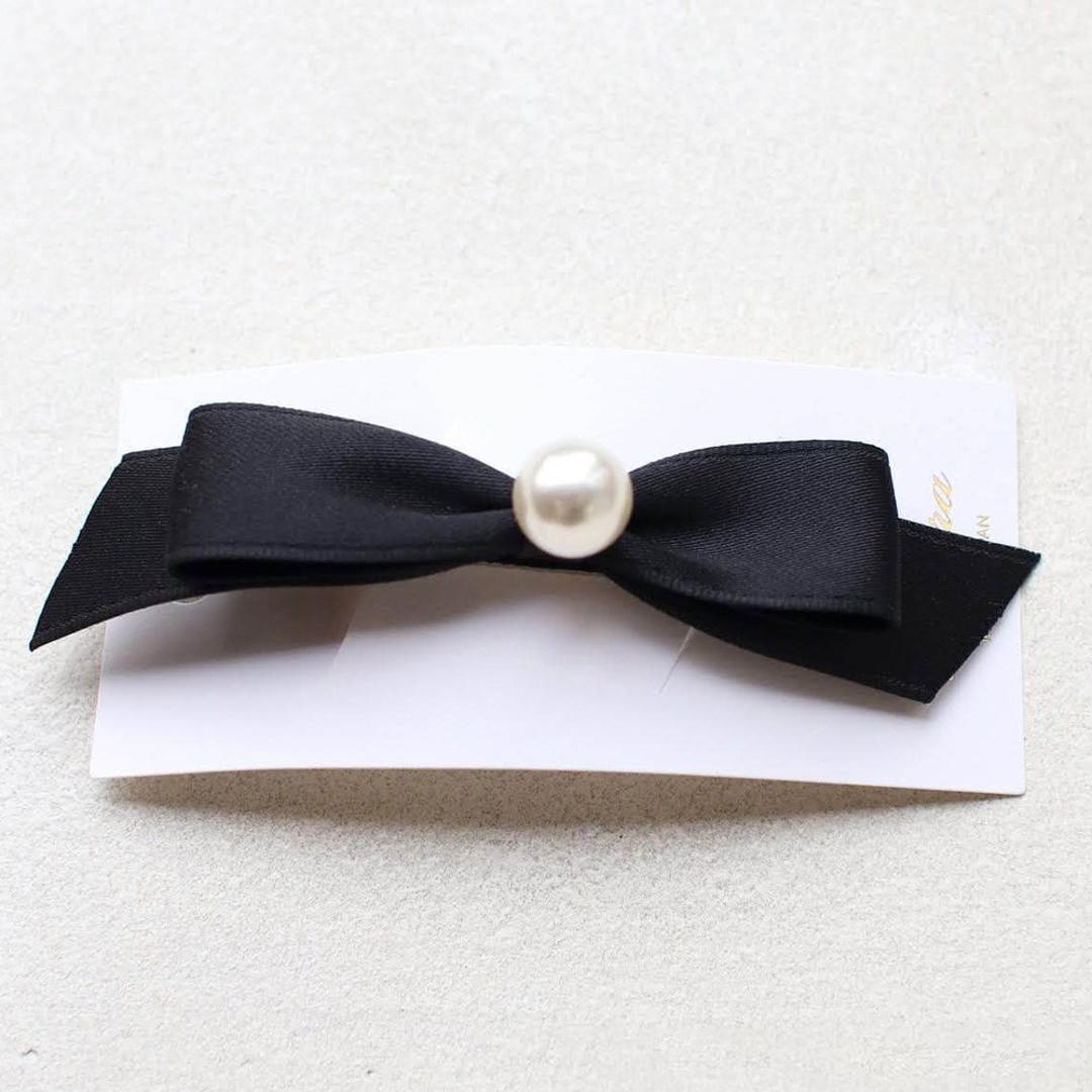 ヘアクリップ 大きめ リボン 通販 ヘア クリップ ヘアピン 髪飾り 髪留め キッズ 女の子 子供 子ども こども おしゃれ かわいい 可愛い 卒園式 入学式 ピアノ発表会 七五三 結婚式 パール ヘアアレンジ ヘアアクセサリー キッズファッション ブラック フリー
