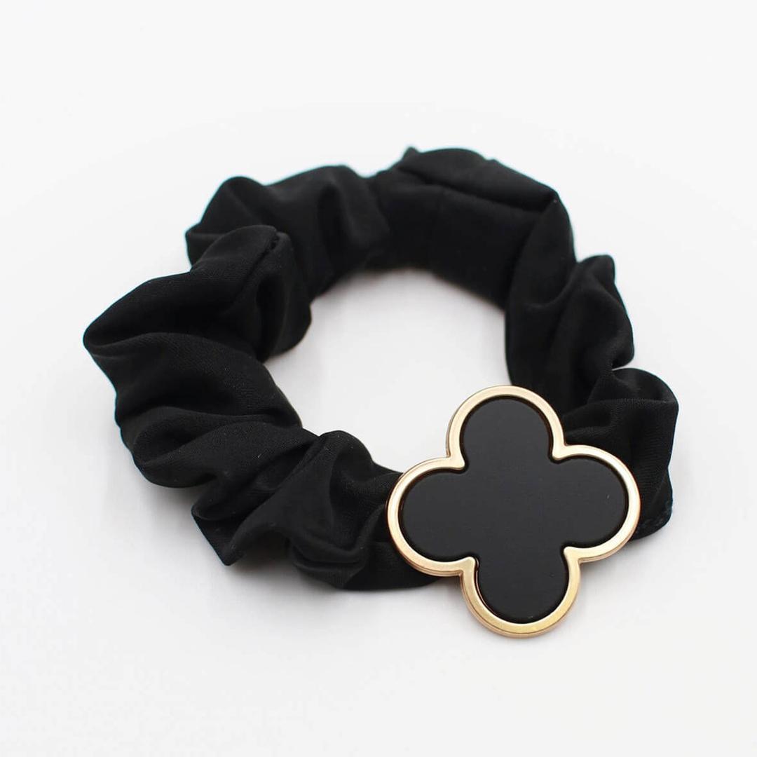 ヘアゴム 子供 クローバー ベロア 通販 シュシュ 髪飾り キッズ 子ども 女の子 卒園式 入園式 入学式 卒業式 フォーマル 結婚式 ピアノ発表会 かわいい おしゃれ シンプル 可愛い ヘアアレンジ ヘアーアクセサリー ヘアアクセサリー キッズファッション ブラック フリー