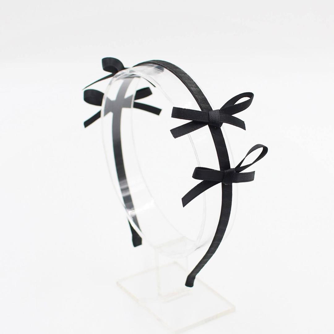 Rora カチューシャ キッズ 通販 エガル リボンカチューシャ ヘッドドレス 髪飾り ヘアバンド リボン 小さい 細め 細い フォーマル 女の子 子供 子ども こども 結婚式 パーティー 卒園式 入学式 七五三 誕生日 かわいい おしゃれ ヘアアクセサリー ブラック フリー