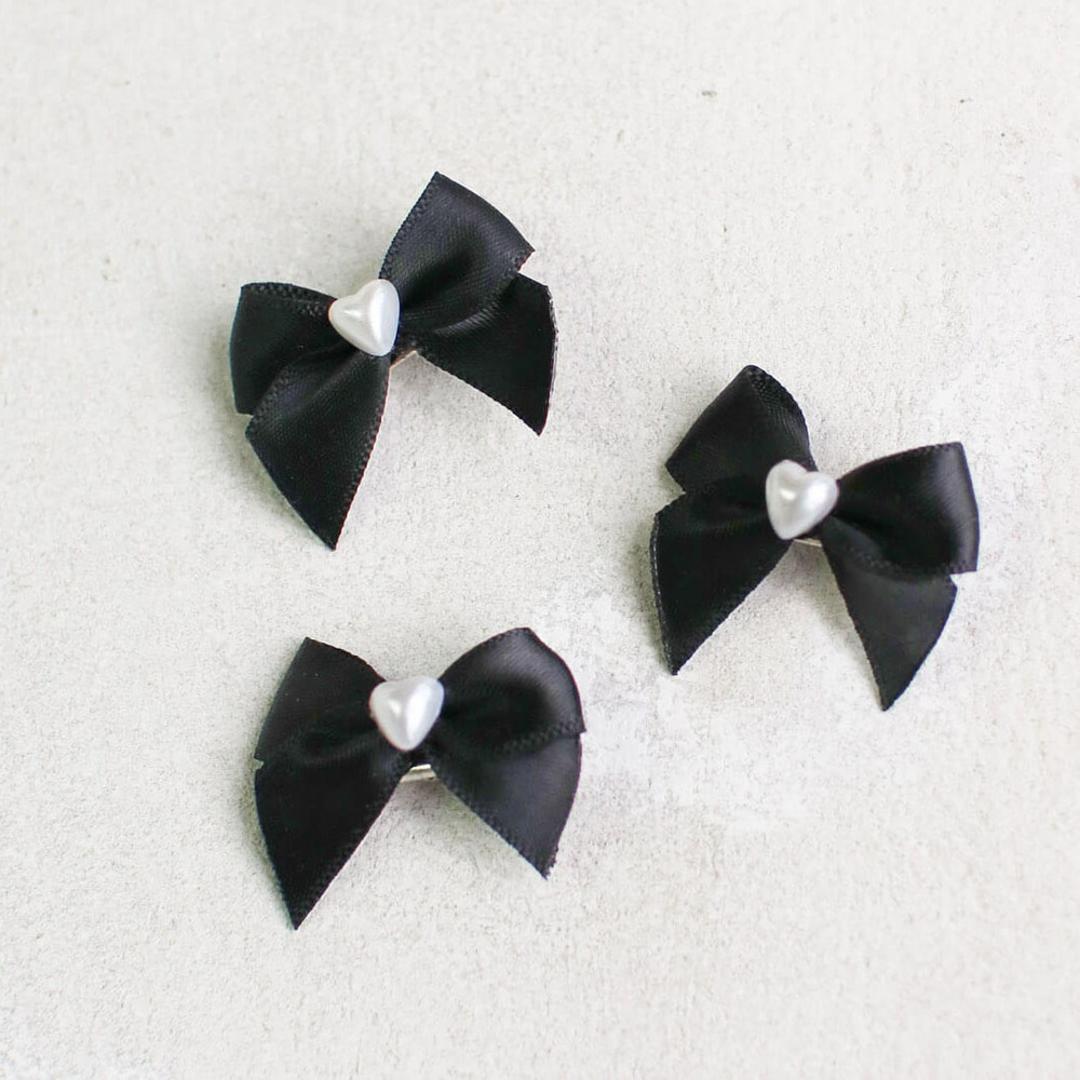 Rora ヘアクリップ キッズ 通販 ローラ スモールシック ヘアピン 髪飾り 髪留め リボン パール ハート 発表会 結婚式 卒園式 入学式 女の子 女子 かわいい おしゃれ 子供 子ども こども ヘアーアクセサリー ヘアアクセサリー キッズファッション ブラック フリー