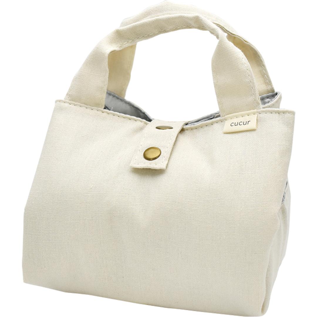 cucur ランチクロス ランチバッグ 通販 ランチクロスバッグ ランチバック お弁当袋 弁当袋 保冷ランチバッグ 保冷ランチバック トート 手提げ 簡易 保冷 保温 お弁当 コンパクト 便利 縛りやすい ボタンで調節 ナチュラル お弁当グッズ おしゃれ NATURAL ・