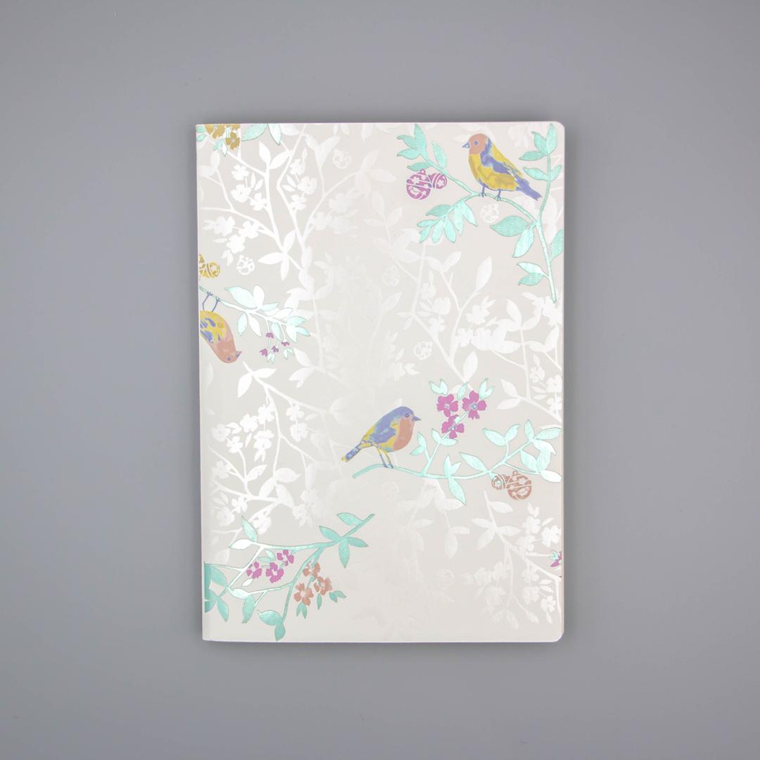 a5 ノート かわいい 日本製 通販 ROKKAKU misuzu uta ミニノート 無地 メモ帳 みすゞうた 箔押し 金子みすゞ グッズ 自由帳 じゆうちょう A5サイズ 大正時代 文房具 文具 おしゃれ オシャレ 可愛い 詩 文学 ステーショナリー 雑貨 みすゞうた/私と小鳥と鈴と ・