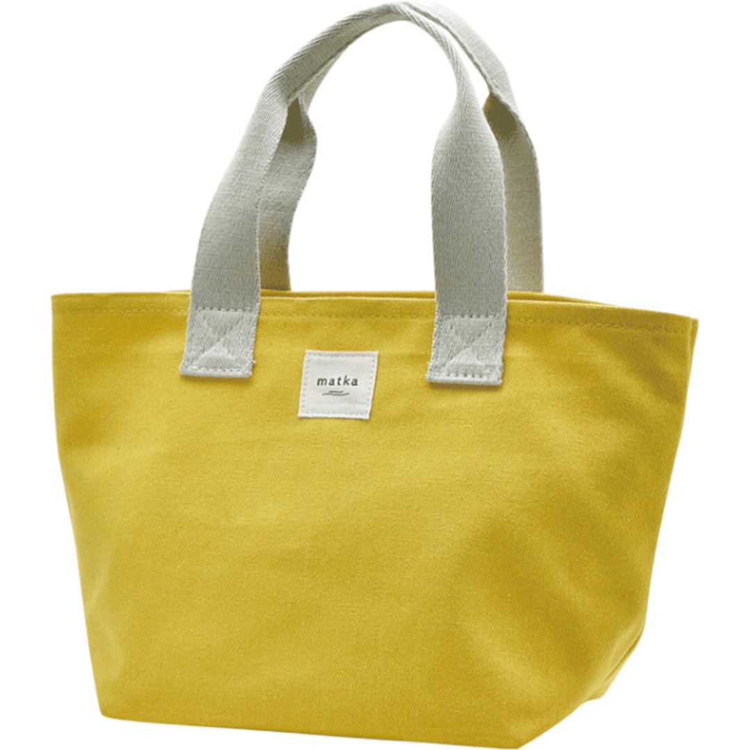 ランチバッグ 保冷 通販 保冷ポーチ付き お弁当袋 保冷ランチバッグ 保冷バッグ 弁当袋 取り外し可能 お弁当 弁当 持ち運び おしゃれ かわいい トートバッグ バッグ シンプル OL 学生 女性 保冷バック matka マトカ ギフト 贈り物 YELLOW ・