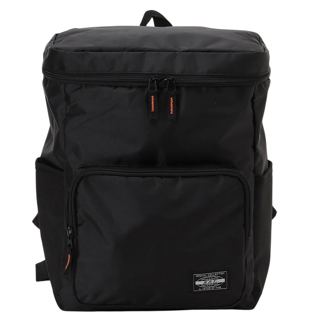 abyss of time バッグ リュック 通販 メンズ カジュアル リュックサック デイパック バックパック バック アビスオブタイム 通勤 通学 軽量 軽い スポーツ 無地 シンプル 小学生 中学生 大学生 おしゃれ レディース メンズバッグ ボックスタイプ/ブラック ・