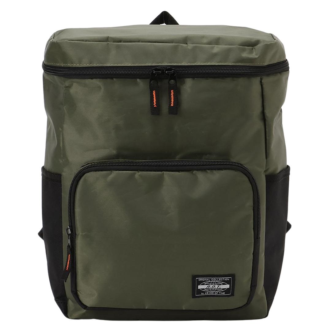 abyss of time バッグ リュック 通販 メンズ カジュアル リュックサック デイパック バックパック バック アビスオブタイム 通勤 通学 軽量 軽い スポーツ 無地 シンプル 小学生 中学生 大学生 おしゃれ レディース メンズバッグ ボックスタイプ/カーキ ・