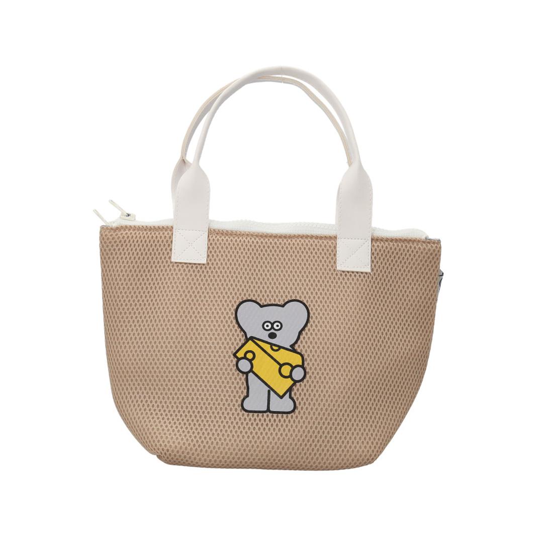 ネズミのandy バッグ 通販 保冷バッグ ランチバッグ 保冷バック ランチトート お弁当袋 保冷トートバッグ 小さめ トートバック ねずみのANDY グッズ メッシュ保冷トートM お弁当 キャラクター かわいい おしゃれ お弁当グッズ 弁当用品 ベージュ ・