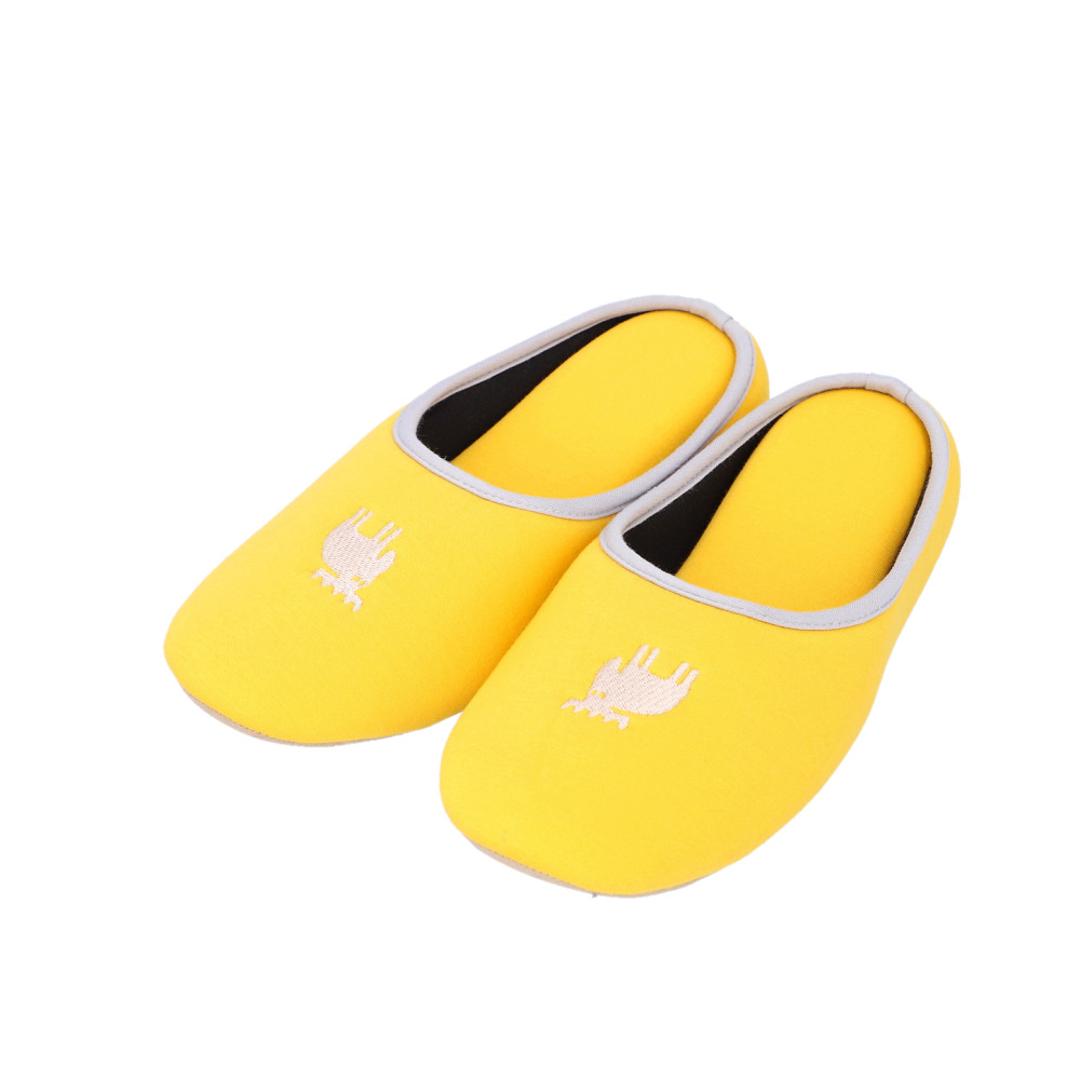 moz モズ スリッパ 携帯用 通販 Kurbits ルームスリッパ 室内履き 携帯スリッパ 室内 ヒールスリッパ 4cm レディース メンズ おしゃれ 大人 かわいい オシャレ シンプル ユニセックス 入学式 卒業式 北欧雑貨 ブランド インテリア 可愛い イエロー Mサイズ(22.5-24.5cm)