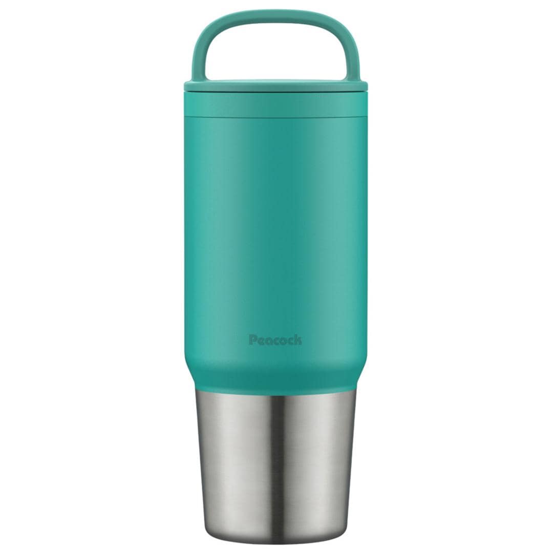 マグボトル 洗いやすい 800ml 通販 ステンレスボトル 直飲み水筒 スクリューボトル 直のみ マグ 食洗機対応 食洗器 ステンレス ハンドル付き 保冷 保温 おしゃれ ピーコック魔法瓶 大人用水筒 お弁当グッズ 弁当用品 キッチン用品 コバルトグリーン ・