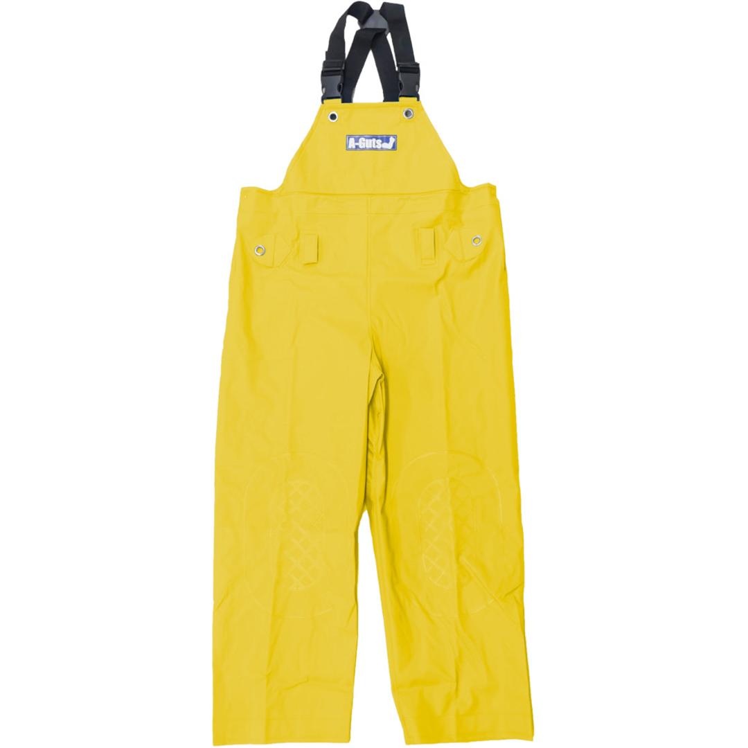 エースガッツ サロペット 通販 水産 合羽 エースガッツサロペット 作業着 ズボン カッパ 雨合羽 レインパンツ AG-35S レインウェア レインスーツ オーバーオール コヤナギ 完全防水 メンズ 作業用 KOYANAGI アウトドア イエロー Mサイズ