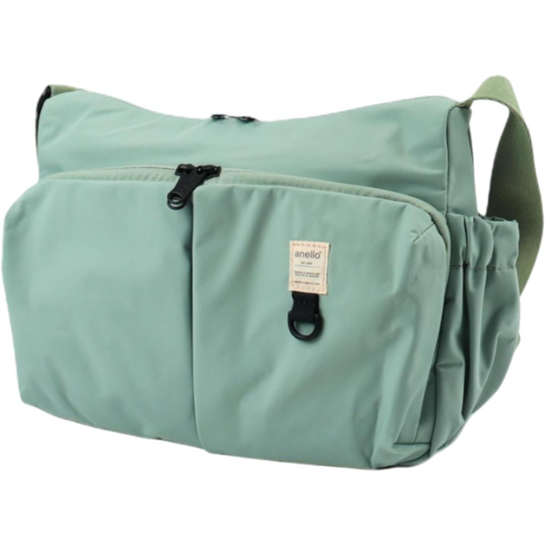 アネロ anello ショルダーバッグ AGB5006 通販 ショルダーバック 斜めがけバッグ レディース 大人 メンズ 通勤 サブバッグ 小さめ A5 軽量 軽い 撥水 旅行 おしゃれ ポケット 多い アウトドア NEW STANDARD レディースバッグ LGR.ライトグリーン ・