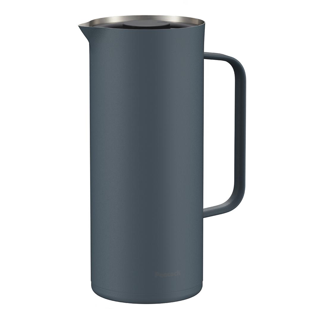 ピーコック Peacock ポット AHW-101 通販 リビングポット 卓上ポット ステンレスポット 1L ハンディポット 魔法瓶 保温 保冷 保冷温 おしゃれ 母の日 敬老の日 ギフト キッチン雑貨 台所用品 新生活 節電 インテリア オシャレ ダークブルー ・