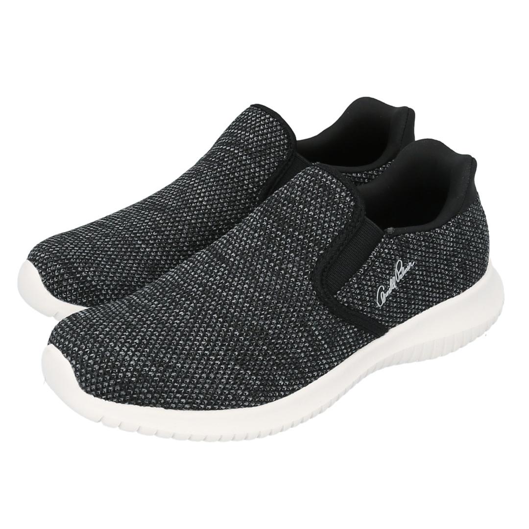 Arnold Palmer アーノルド パーマー スニーカー AL1202 通販 ニットスニーカー シューズ ウォーキングシューズ カジュアルシューズ ニット 軽量 軽い レディース 靴 婦人靴 ウォーキング カジュアル スライドフィット 通学 通勤 ブラック 【即日発送】23cm