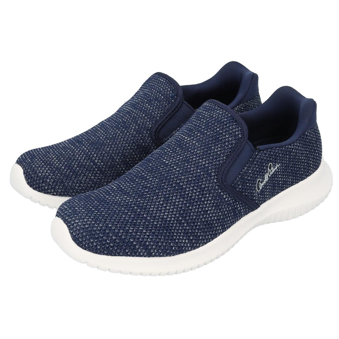 Arnold Palmer アーノルド パーマー スニーカー AL1202 通販 ニットスニーカー シューズ ウォーキングシューズ カジュアルシューズ ニット 軽量 軽い レディース 靴 婦人靴 ウォーキング カジュアル スライドフィット 通学 通勤 ネイビー 【即日発送】23cm