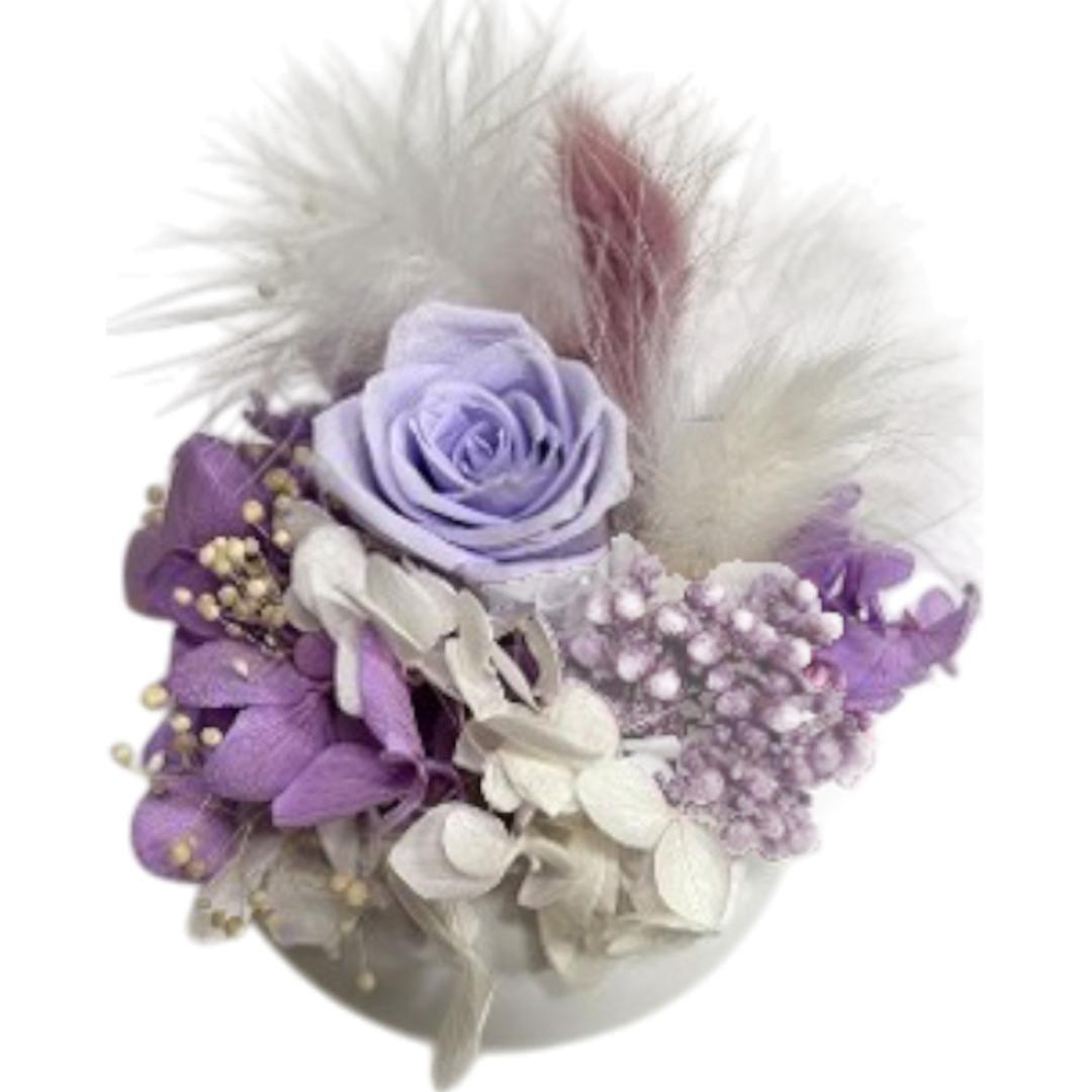 ブリザードフラワ- 通販 フラワーアレンジメント フラワーギフト お花 花 かわいい おしゃれ 結婚祝い 新築祝い 玄関 リビング 洗面所 トイレ フラワー 引越し祝い 退職 退職祝い インテリア アムール・デ・フルール 引っ越し祝い ギフト 贈り物 ラベンダー ・