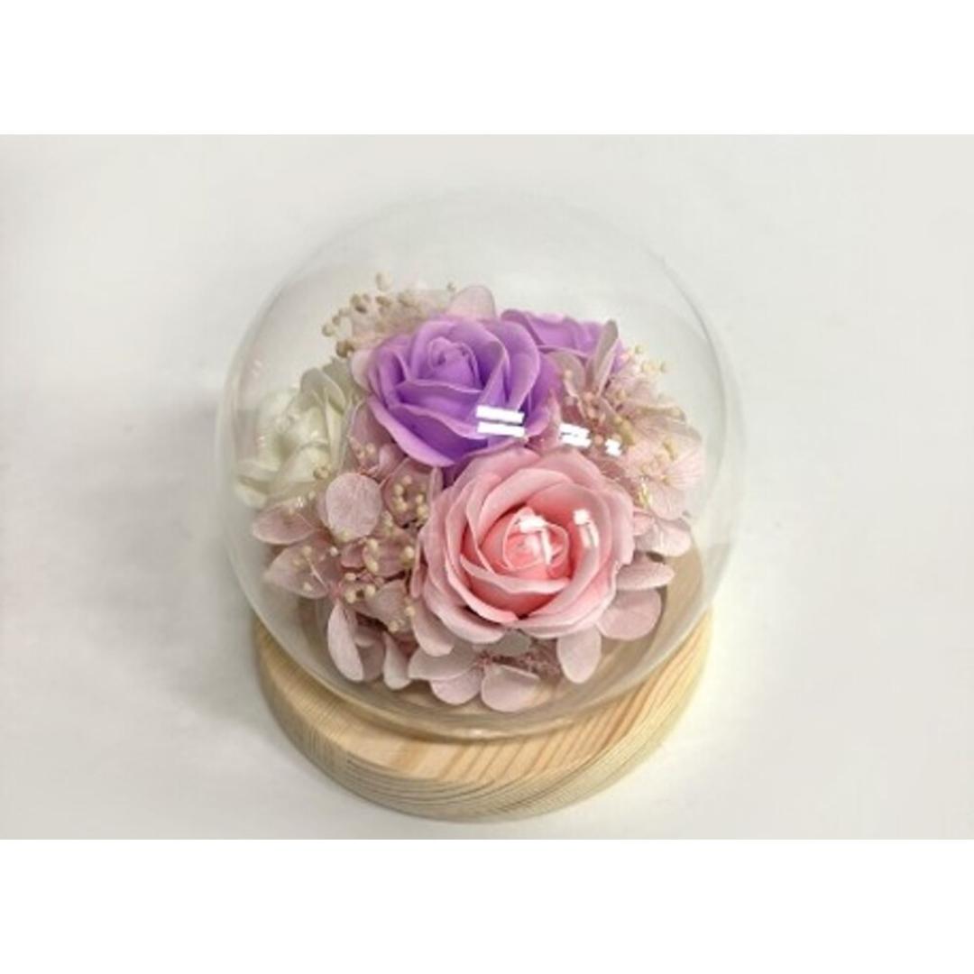 ブリザードフラワ- 通販 ガラスドーム フラワーギフト ガラス製 お花 花 フラワーアレンジメント フラワー かわいい おしゃれ 引越し祝い 結婚祝い 新築祝い 玄関 リビング 退職 退職祝い インテリア アムール・デ・フルール 引っ越し祝い ギフト ラベンダー ・
