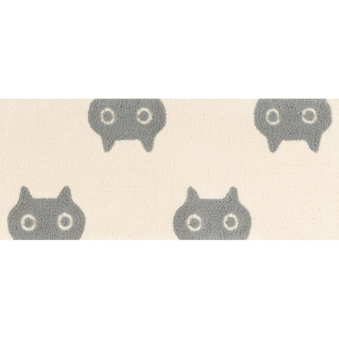 キッチンマット 120cm 通販 日本製 アツコマタノ atsuko matano ラグマット 足元マット インテリアマット 台所マット ソファ前 カーペット 厚手 洗える おしゃれ 可愛い マタノアツコ 俣野温子 キッチン用品 テキスタイル インテリア MEME/アイボリー ・