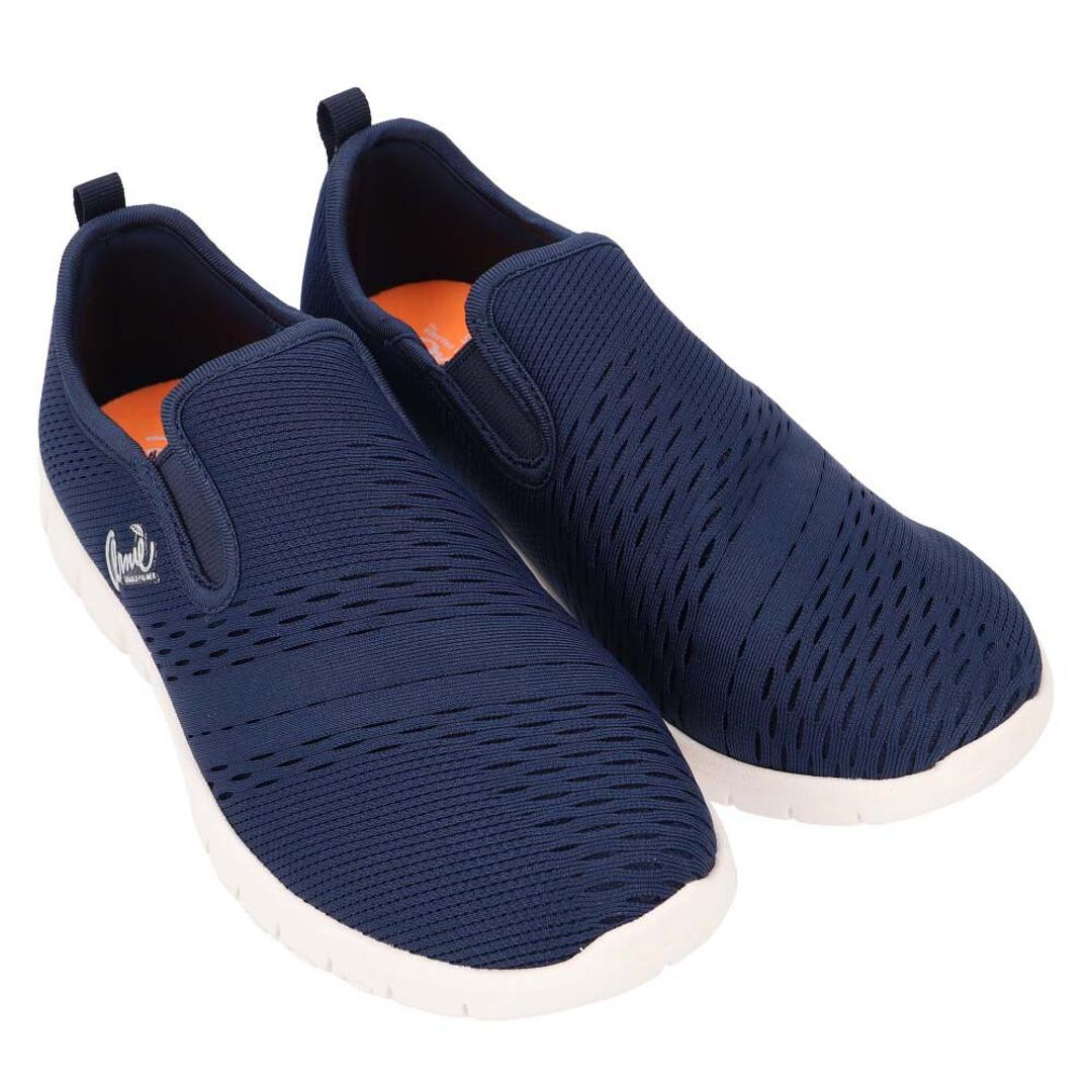 アーノルドパーマー スリッポン Arnold Palmer AN0902 通販 スニーカー レディース 紐なしスニーカー 軽量 軽い 紐なし ひもなし メッシュ 蒸れにくい 履きやすい 歩きやすい 疲れにくい 通学 低反発 衝撃吸収 ウォーキング フィットネス スポーツ 靴 シューズ レディース靴 ネイビー 【即日発送】22.5cm