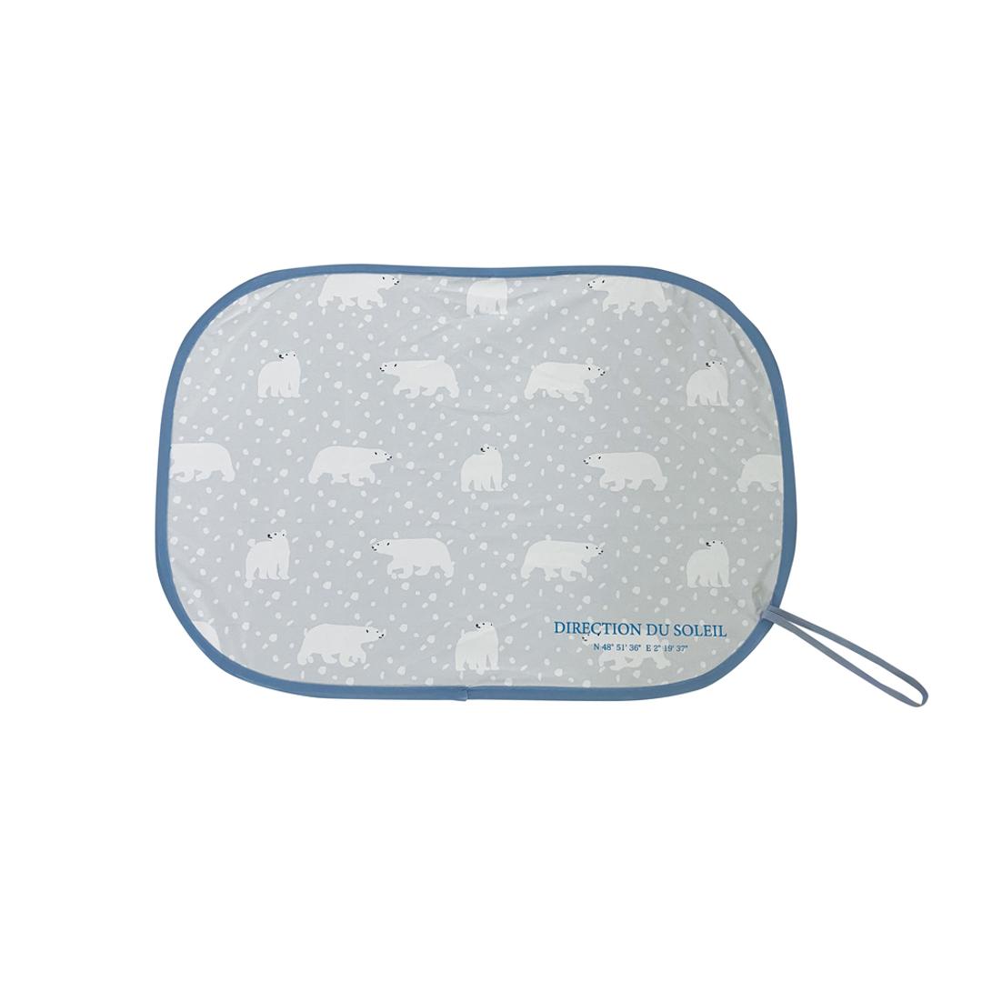 ニコット サンシェード 車 通販 ポップアップサンシェード 日よけ 日除け 車用 設置簡単 動物 アニマル ポップアップ かわいい 可愛い 後部座席 カー用品 日よけ用品 日除け用品 車内用品 車用品 軽自動車 コンパクトカー カーアクセサリー シロクマ ・