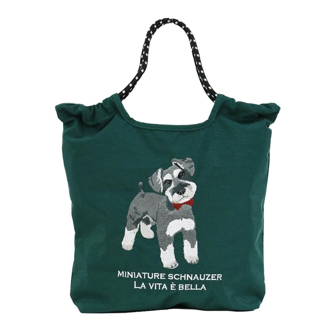トートバッグ 刺繍 アニマル 通販 トートバック 手提げ トート マザーズバッグ マザーズバック アニマル刺繍 普段使い サブバッグ サブバック ししゅう かわいい 可愛い アニマル柄 動物 カジュアル お出かけ レディース メンズ 男女兼用 シュナウザー ・
