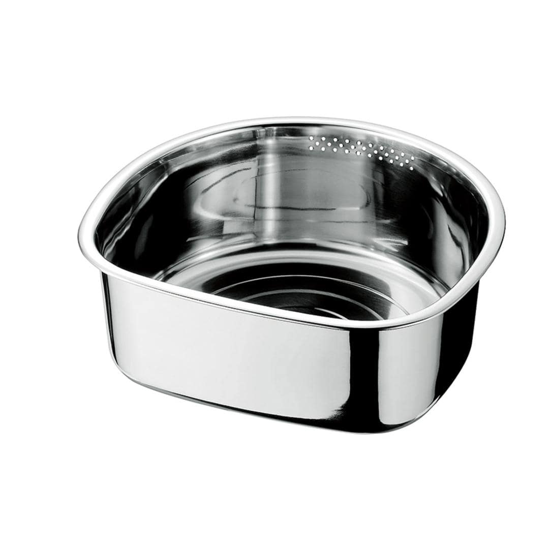 洗い桶 ステンレス 足付き 通販 洗いおけ D型 食器洗い 桶 たらい タライ ボウル ボール ヒロショウ AOD-30 D型洗いおけ 野菜洗い バット 滑りにくい ゴム足 錆びにくい キッチン 台所 厨房 シンク シンク用品 水まわり用品 キッチン用品 シルバー ・