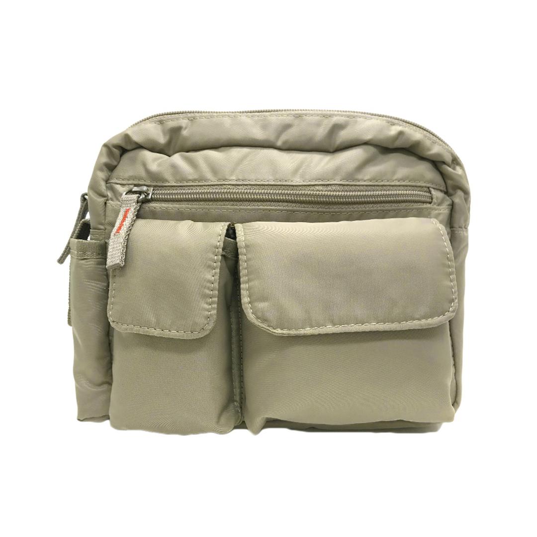 ウエストバッグ 大容量 通販 ウエストポーチ 仕事 ウェストポーチ ウェストバッグ バッグ バック 鞄 かばん カバン レディース メンズ 小物収納 ポケット A.O.T 3E81 エーオーティー 優美社 ナイロン 軽量 カジュアル シンプル おしゃれ ベージュ ・