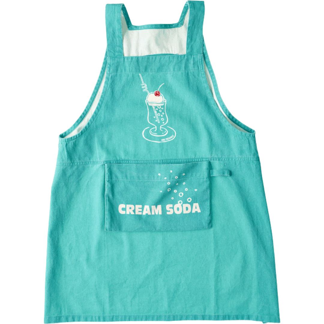 AND PACKABLE アンドパッカブル エプロン キッズ 通販 キッズエプロン 女の子 男の子 子供 こども 子ども 小学生 子供用 子ども用 ポケット 小学校 男女兼用 お料理 キッチン ギフト 贈り物 贈物 キッチン用品 おしゃれ クリームソーダ.TQ ・