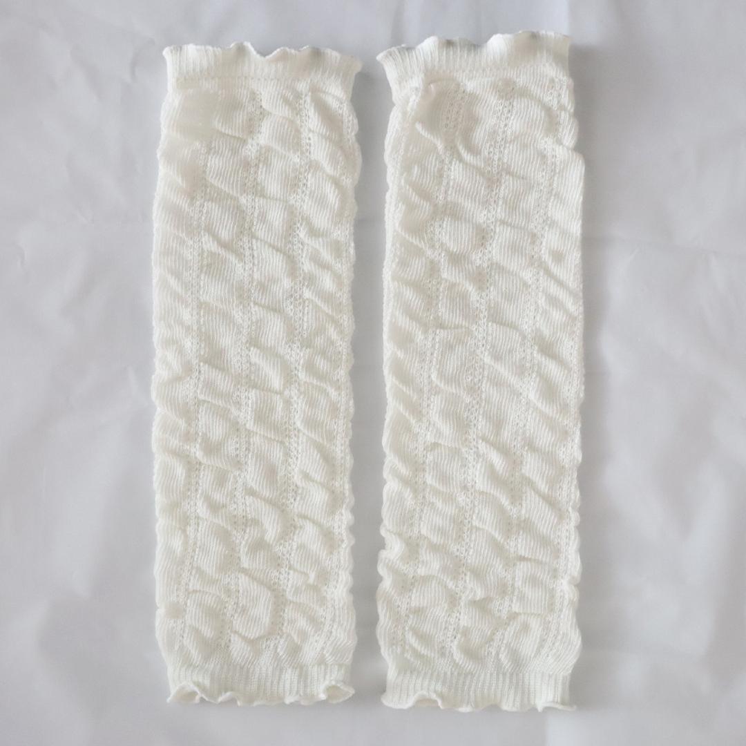 アエナック Aenak レッグウォーマー 通販 ふわふわシャーリング編み 935003 ベビー ベビー用品 女の子 男の子 赤ちゃん用品 アームウォーマー 夏用 春用 薄手 レッグウェア レッグカバー おしゃれ かわいい リンクコーデ 日本製 ブランド 出産祝い ホワイト ・