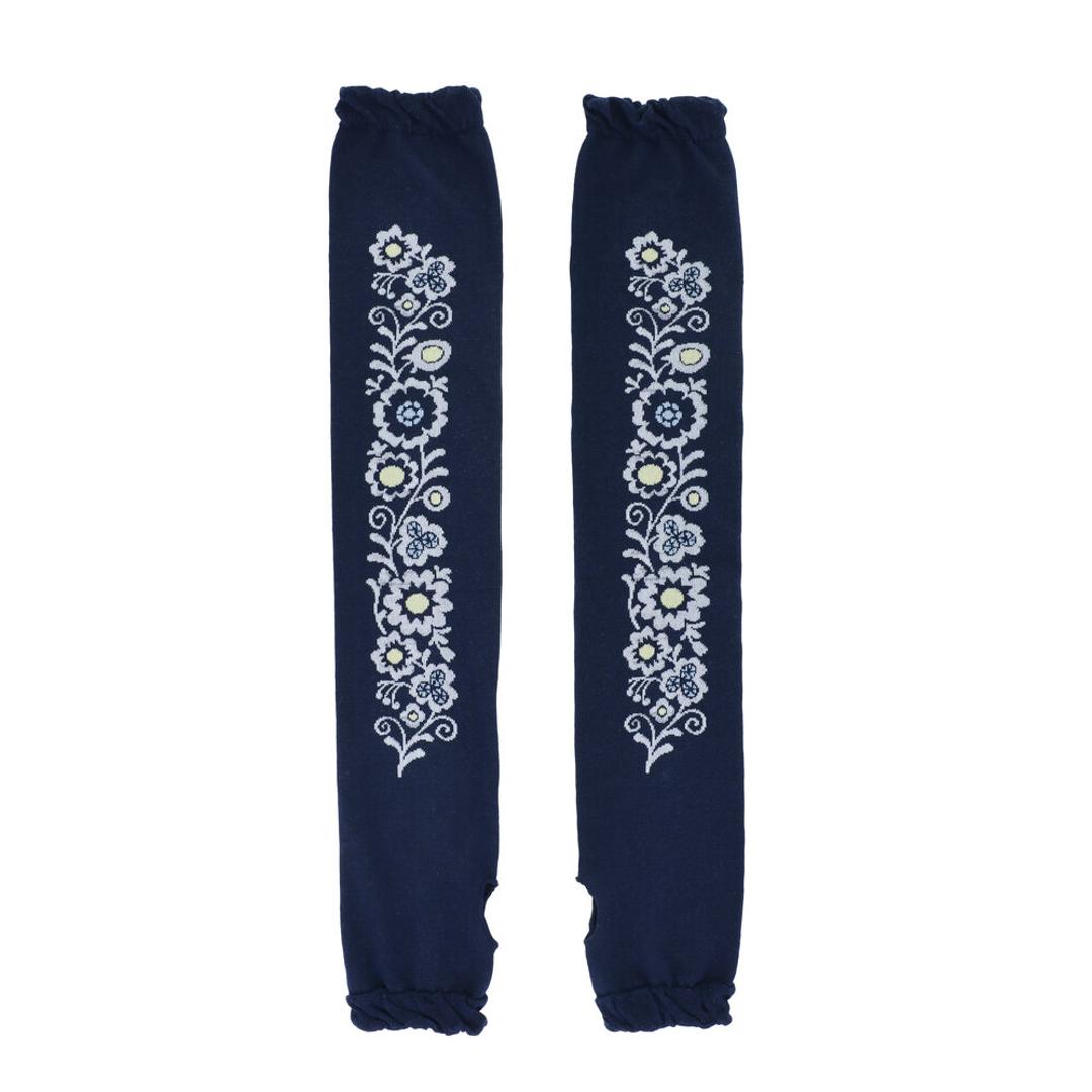 アームカバー 刺? UV レディース 通販 アーム カバー uv手袋 ししゅう メッシュ 蒸れにくい 日除け 日よけ 日焼け対策 UVケア 紫外線対策 快適 夏 かわいい 可愛い 模様 女性用 女性 おしゃれ オシャレ ランニング 運転 アウトドア キヨフネイビー ・