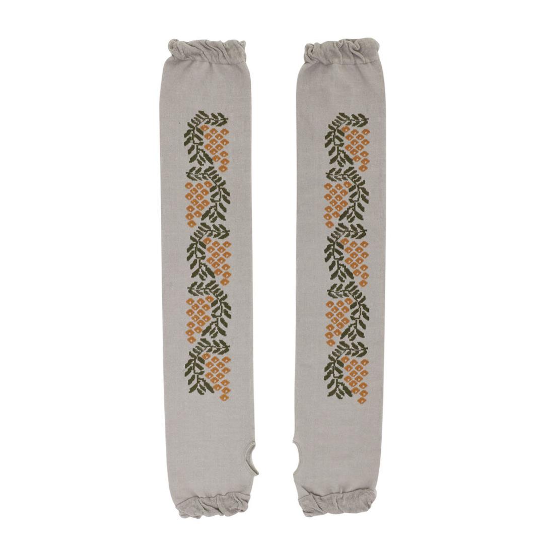 アームカバー 刺? UV レディース 通販 アーム カバー uv手袋 ししゅう メッシュ 蒸れにくい 日除け 日よけ 日焼け対策 UVケア 紫外線対策 快適 夏 かわいい 可愛い 模様 女性用 女性 おしゃれ オシャレ ランニング 運転 アウトドア ライトグレー ・