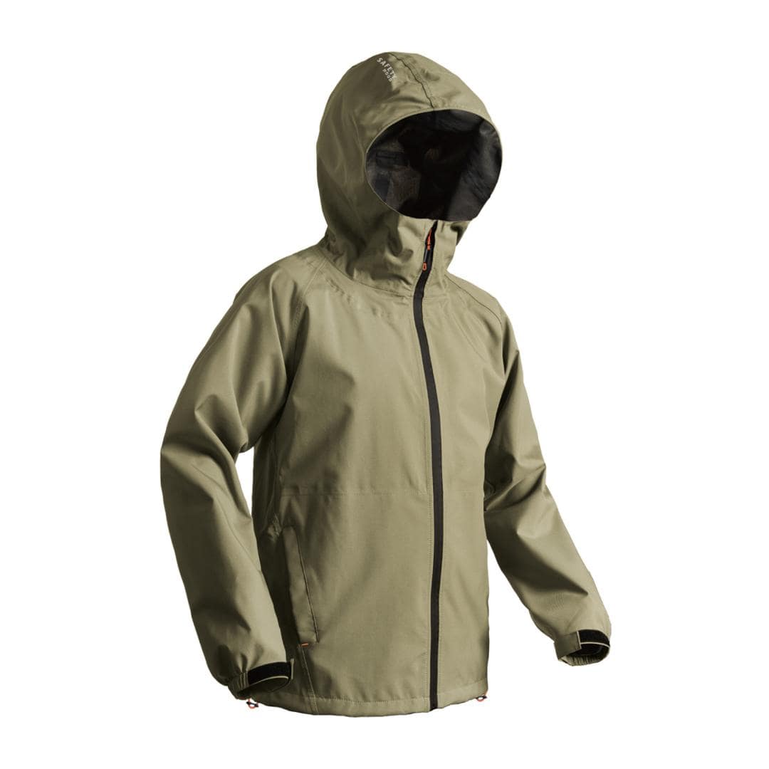 Makku マック レイン ジャケットAS-990 通販 レインジャケット 雨具 レインウェア レインウエア 雨合羽 合羽 カッパ スリーレイヤーシェル 雨対策 無地 シンプル メンズ レディース 男女兼用 ユニセックス アウトドア 釣り ベージュ Mサイズ