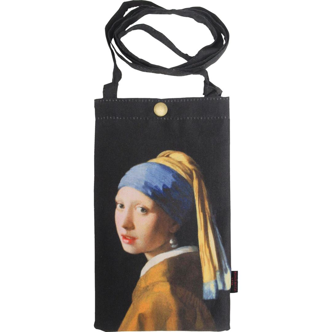 スマホショルダーバッグ レディース 通販 名画 グッズ スマホショルダー スマホポーチ ショルダー ショルダーバッグ ミニショルダー ミニバッグ レディースバッグ ポシェット バッグ 大人 スマホショルダーバック おしゃれ オシャレ かわいい 可愛い フェルメール青いターバンの少女 ・