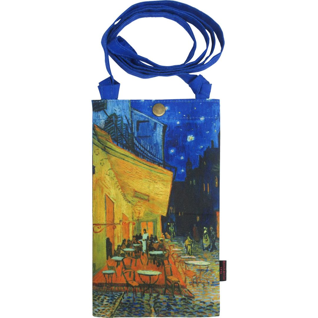 スマホショルダーバッグ レディース 通販 名画 グッズ スマホショルダー スマホポーチ ショルダー ショルダーバッグ ミニショルダー ミニバッグ レディースバッグ ポシェット バッグ 大人 スマホショルダーバック おしゃれ オシャレ かわいい 可愛い ゴッホ夜のカフェテラス ・