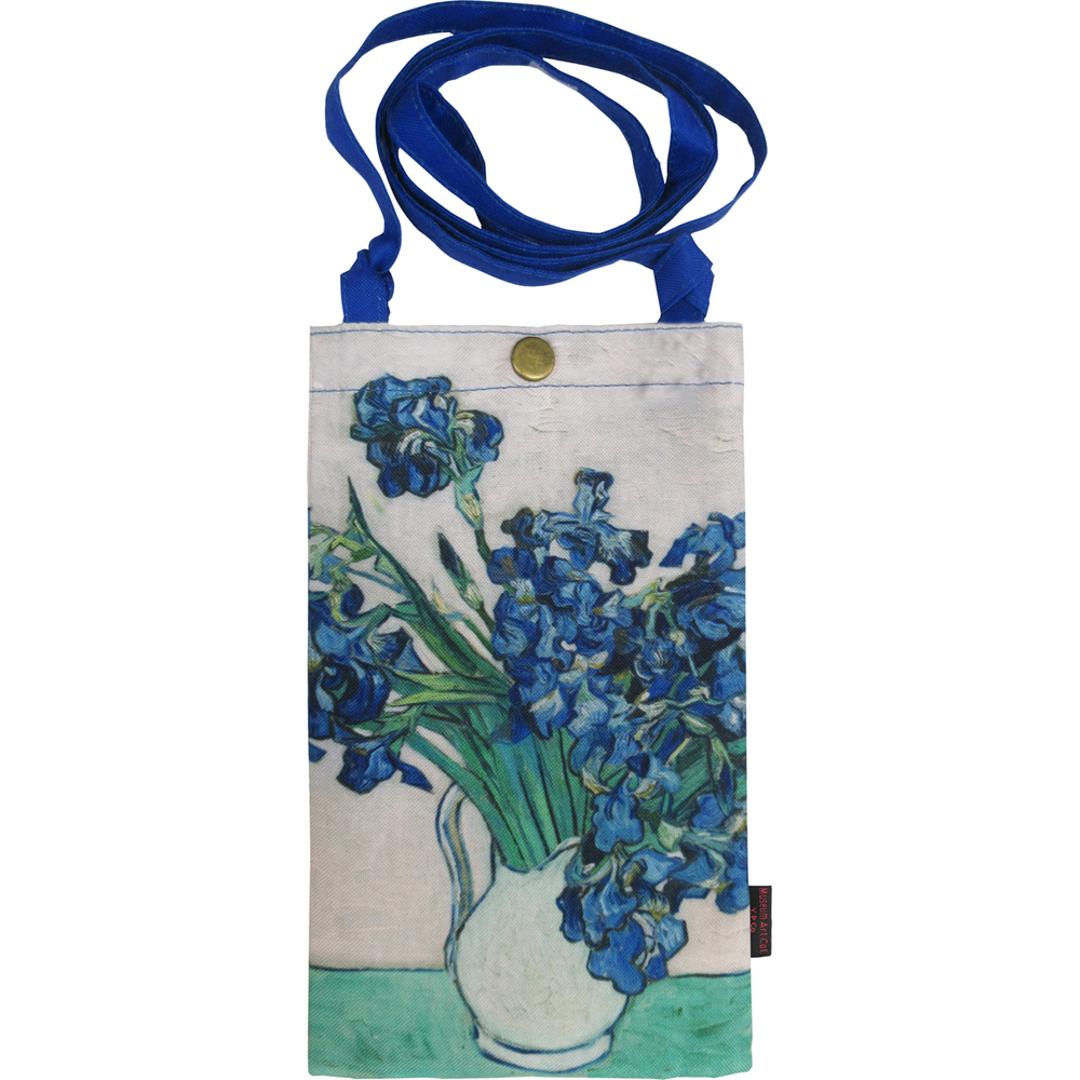 スマホショルダーバッグ レディース 通販 名画 グッズ スマホショルダー スマホポーチ ショルダー ショルダーバッグ ミニショルダー ミニバッグ レディースバッグ ポシェット バッグ 大人 スマホショルダーバック おしゃれ オシャレ かわいい 可愛い ゴッホアイリス ・